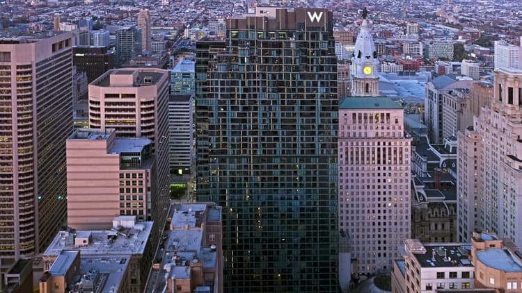 Aerials of Philly W Hotel